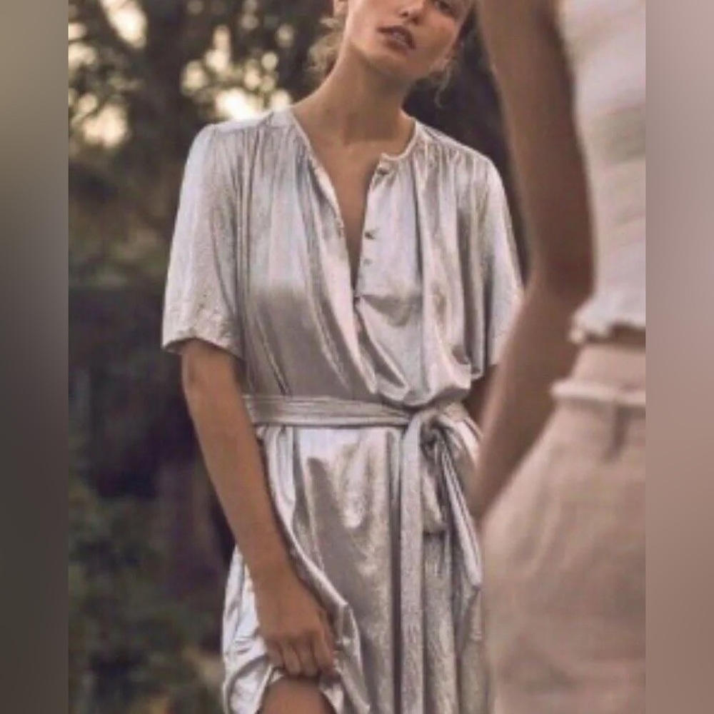 Sabina Muskayev silver Dress XS short sleeve